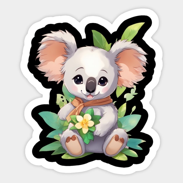 Koala Baby Cuteness Sticker by animegirlnft